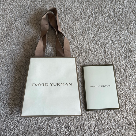 LIMITED EDITION David Yurman Elegant Cream and Brown Bag - Picture 2 of 7